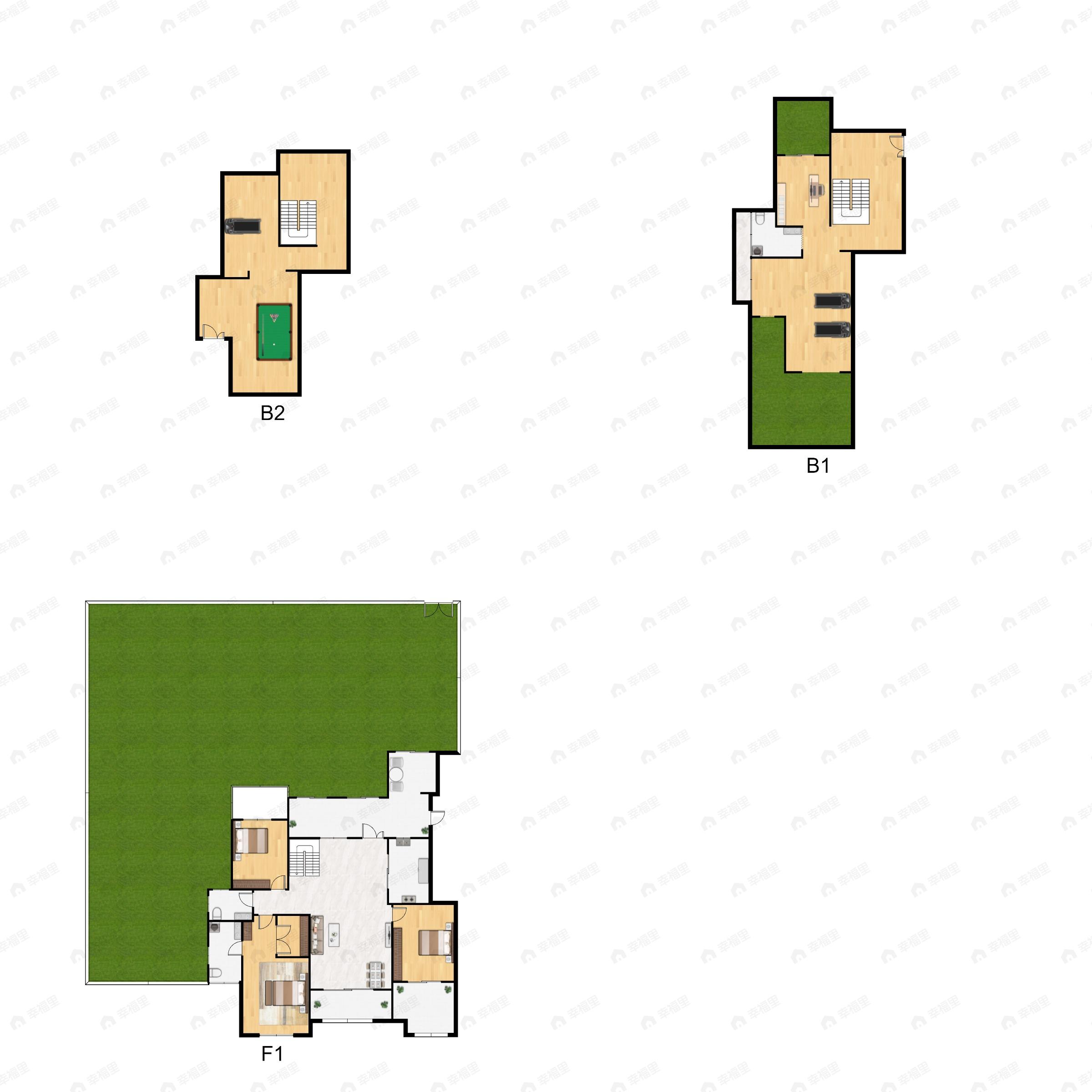 浦江御景湾3室2厅3卫户型图