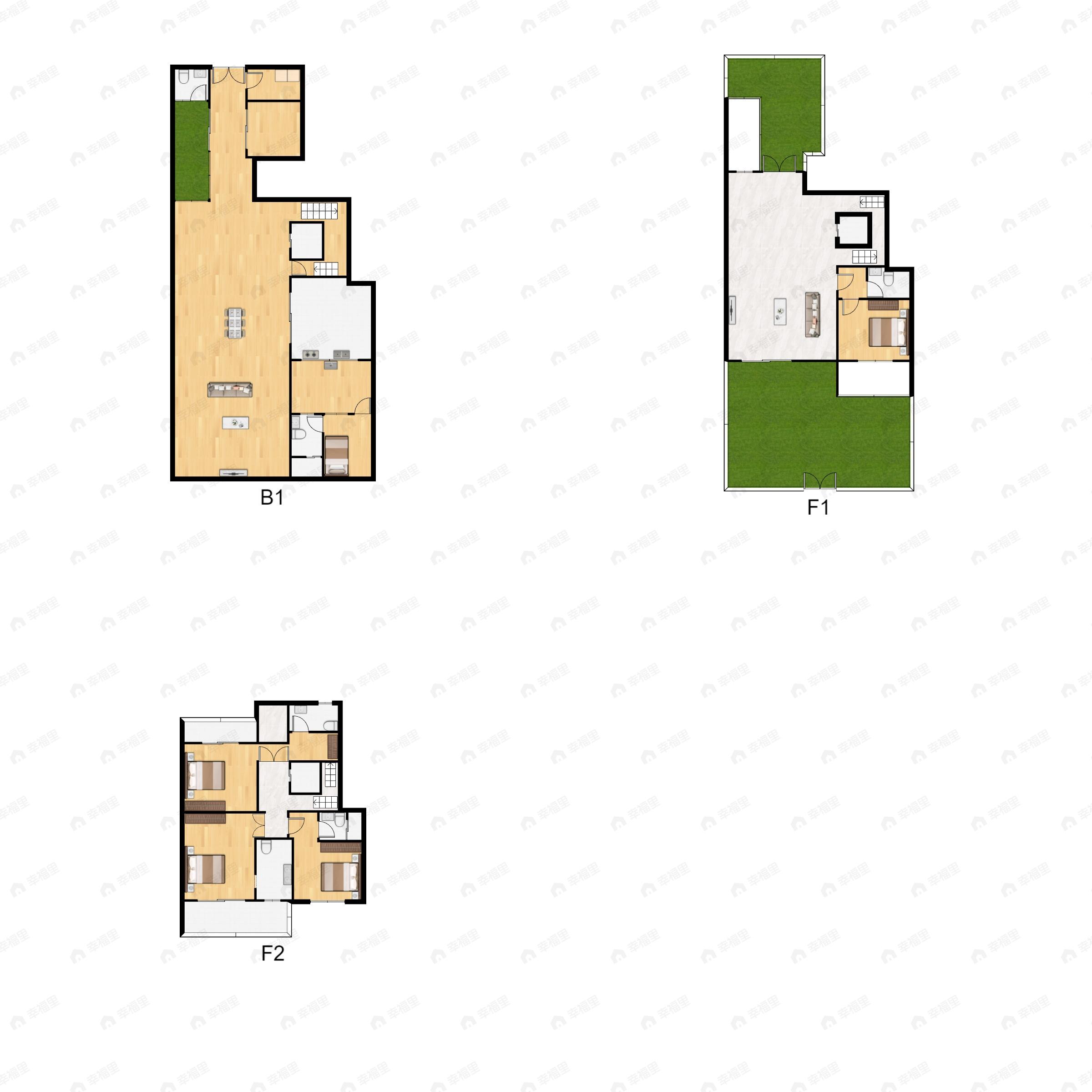 5室3厅6卫建面451平户型图