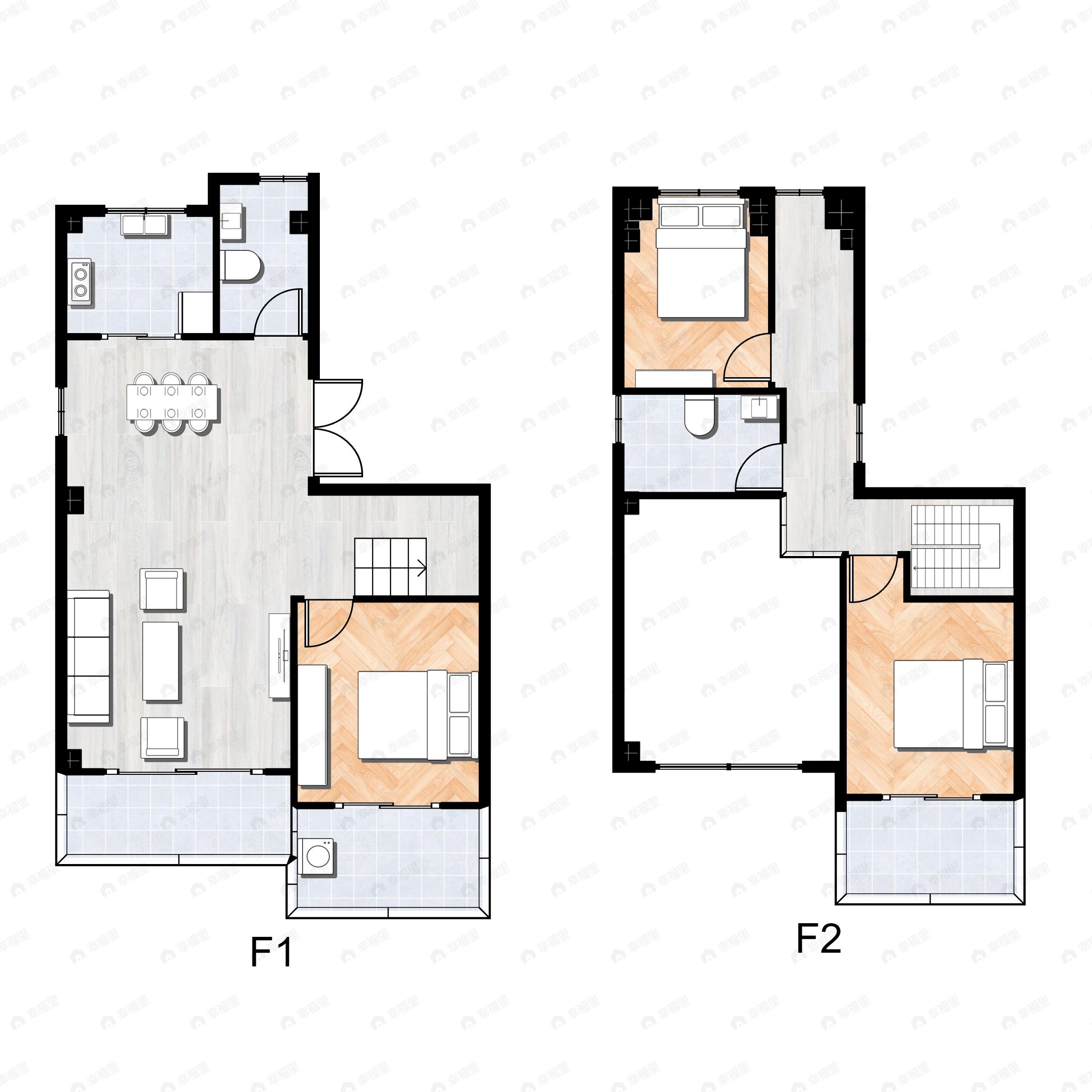 3室2厅2卫建面133平南户型图