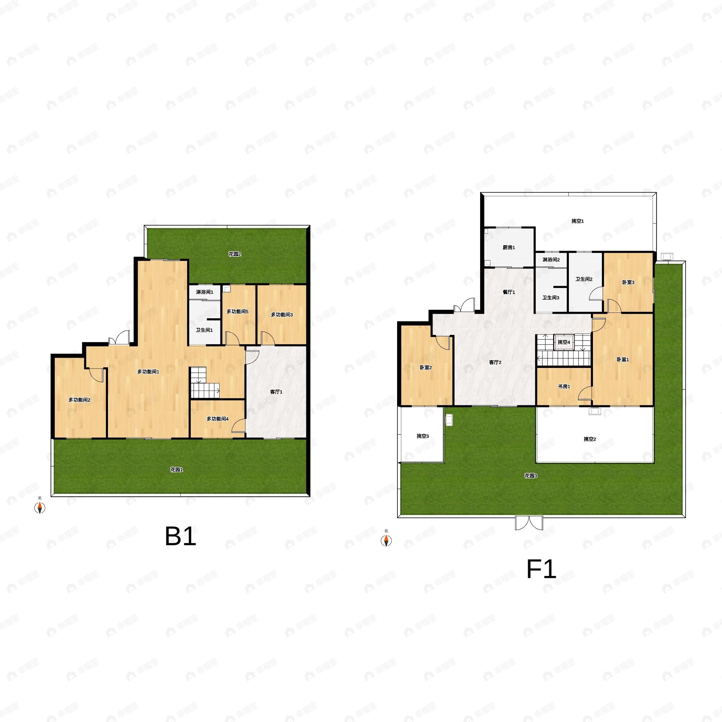 山水香堤溪岸9室3厅3卫户型图