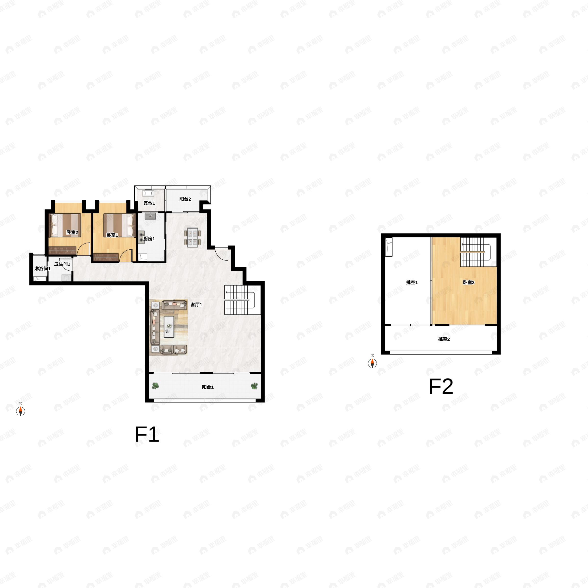 佳兆业滨江四季公寓4室2厅2卫户型图