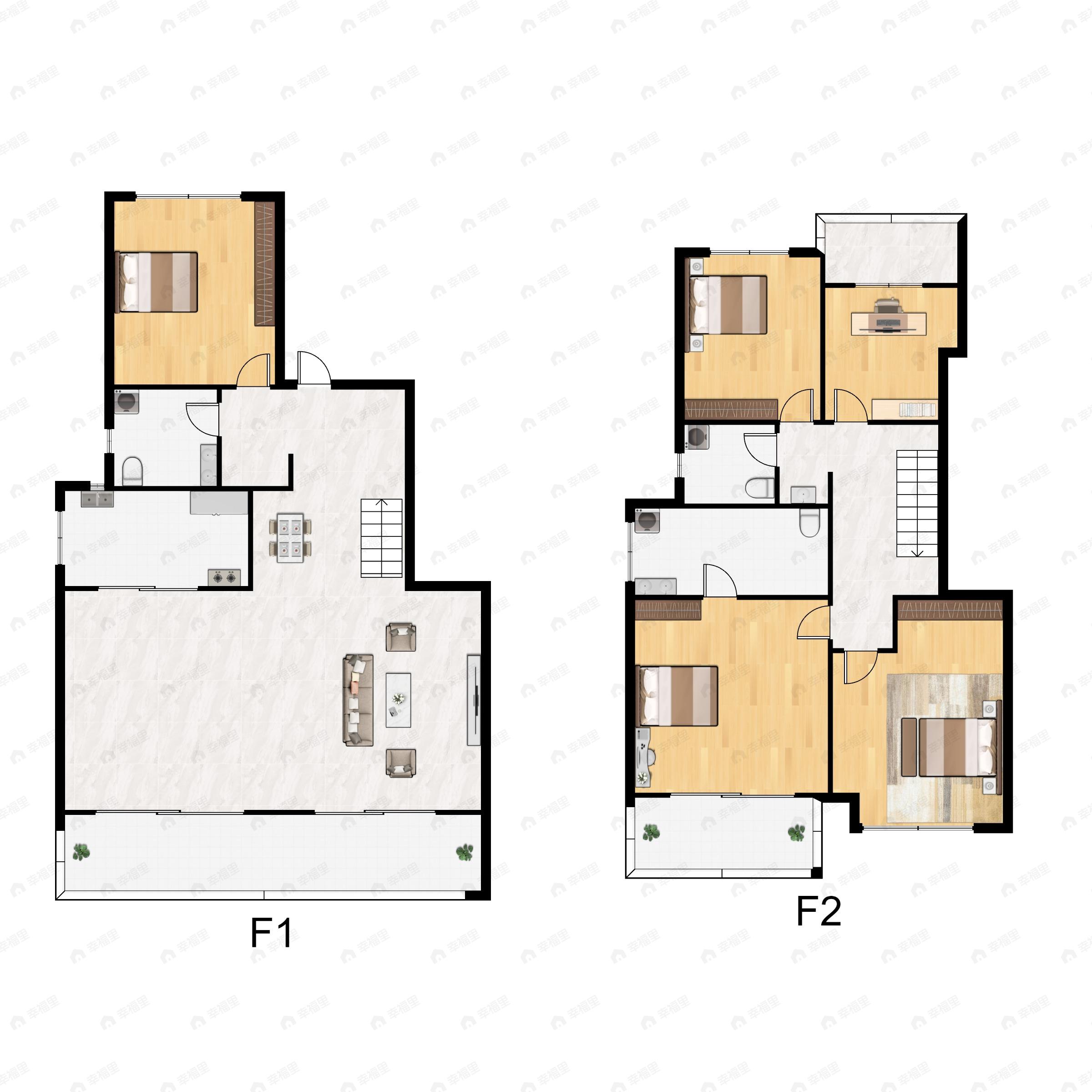 石榴春江雲庐5室2厅3卫户型图