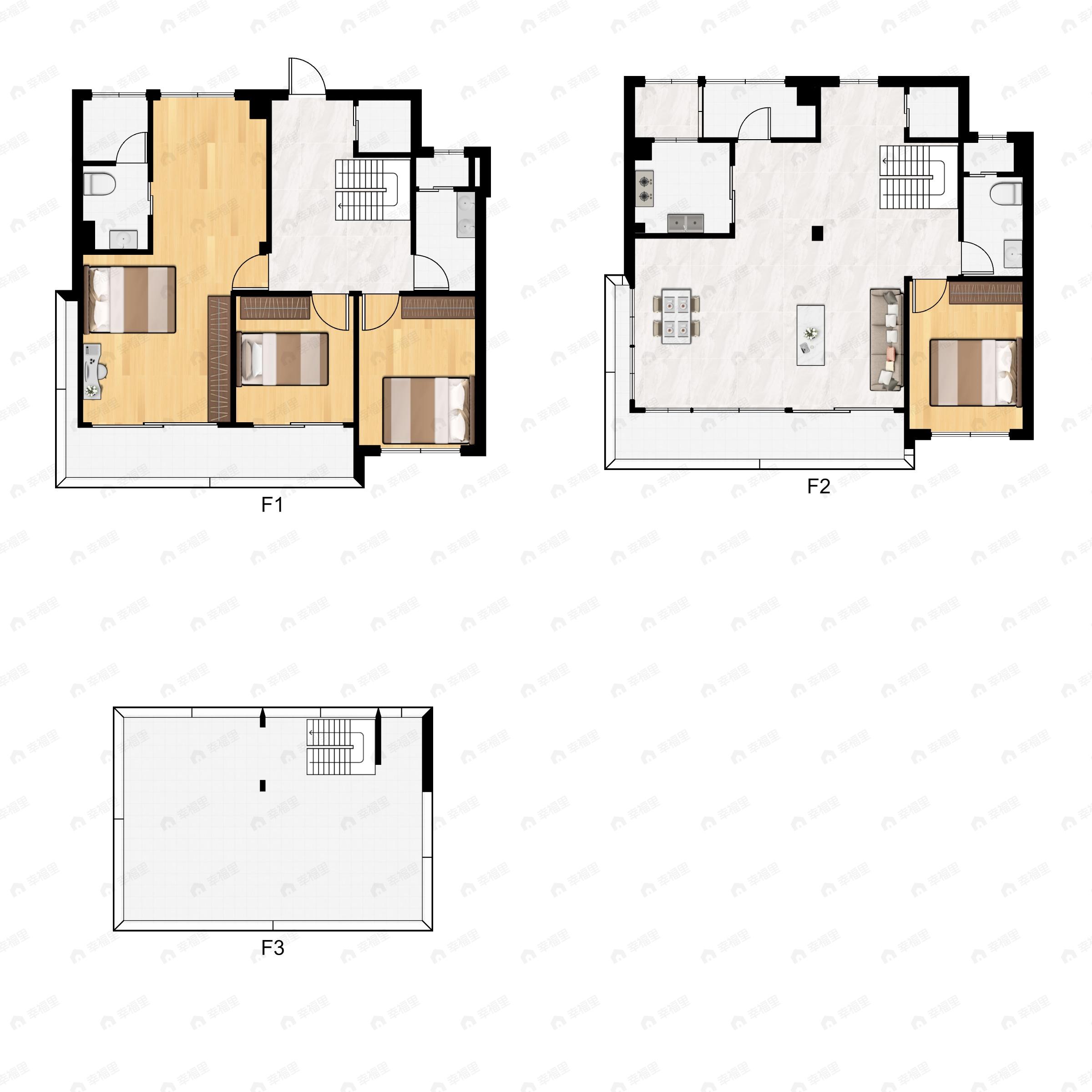 5室3厅3卫建面200平东南|西南户型图