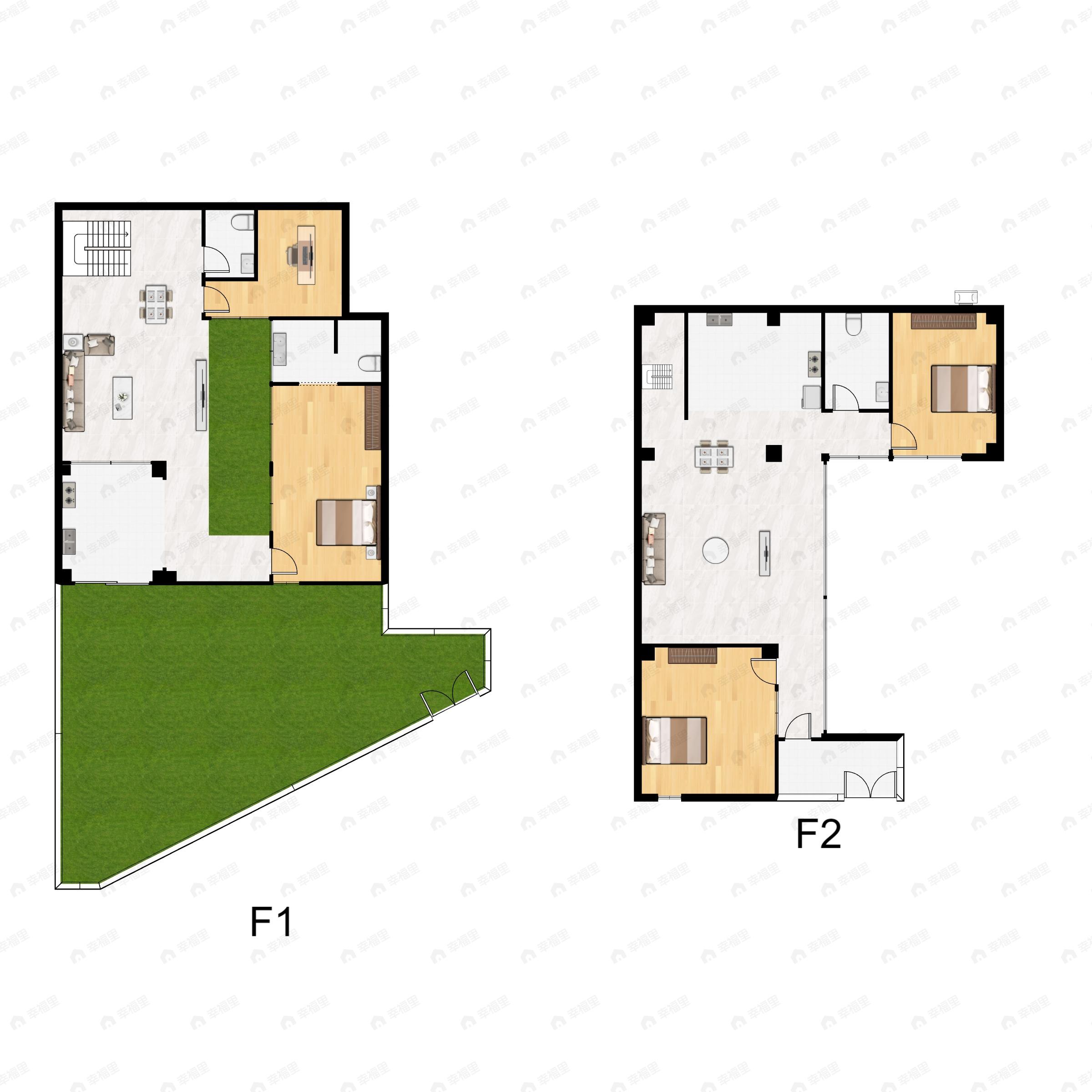 4室4厅3卫建面82平户型图