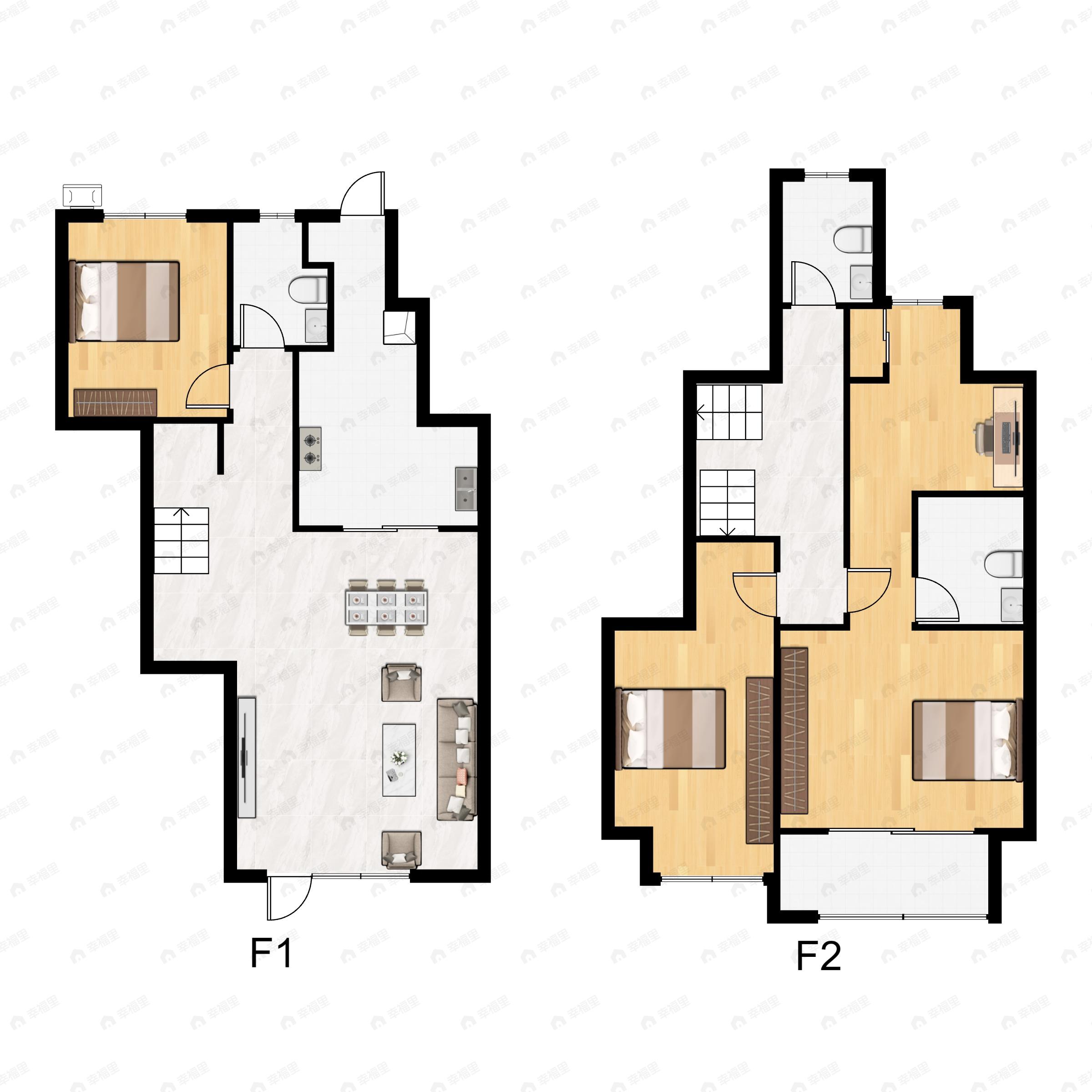 路劲国际城4室2厅3卫户型图