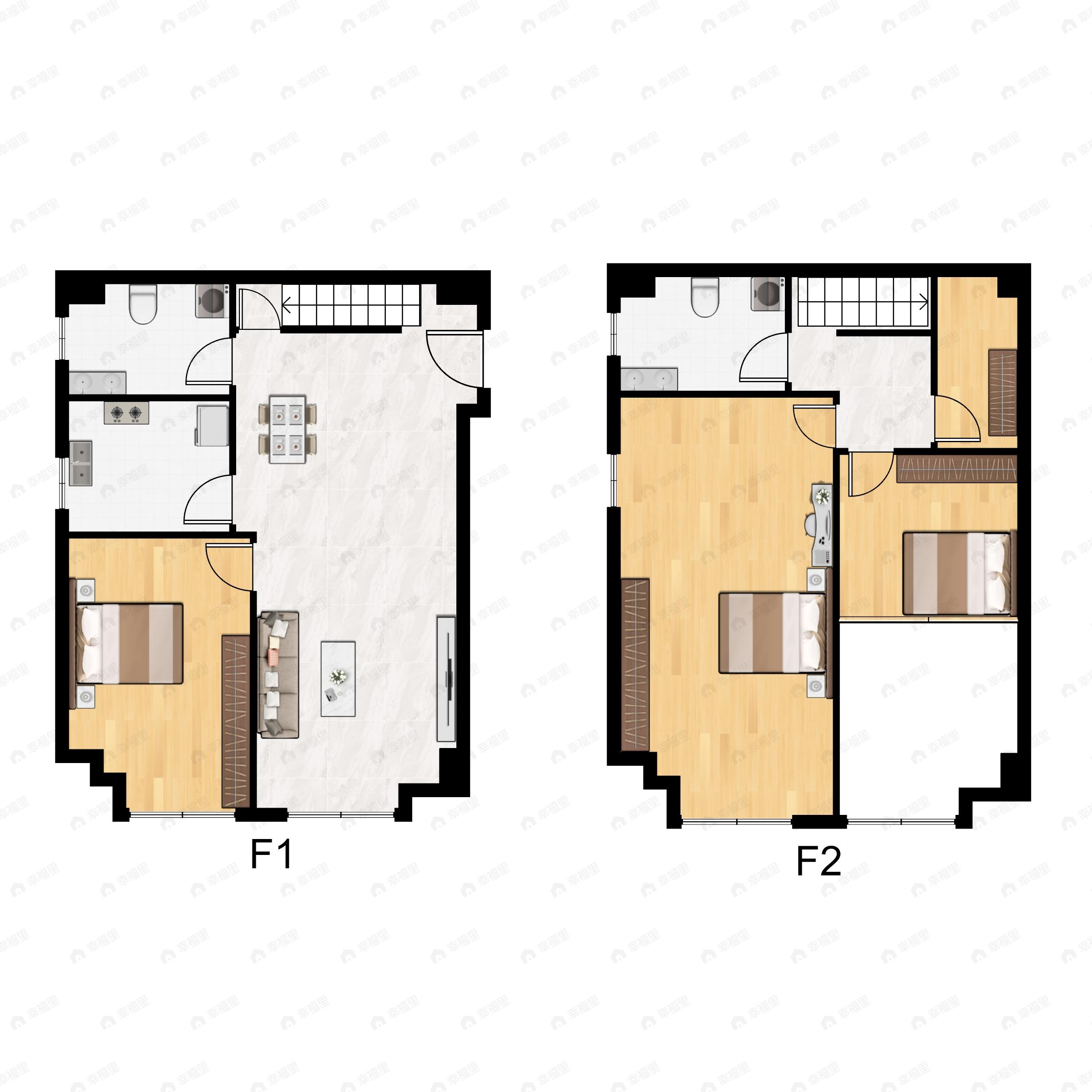 香溪名汇3室2厅2卫户型图