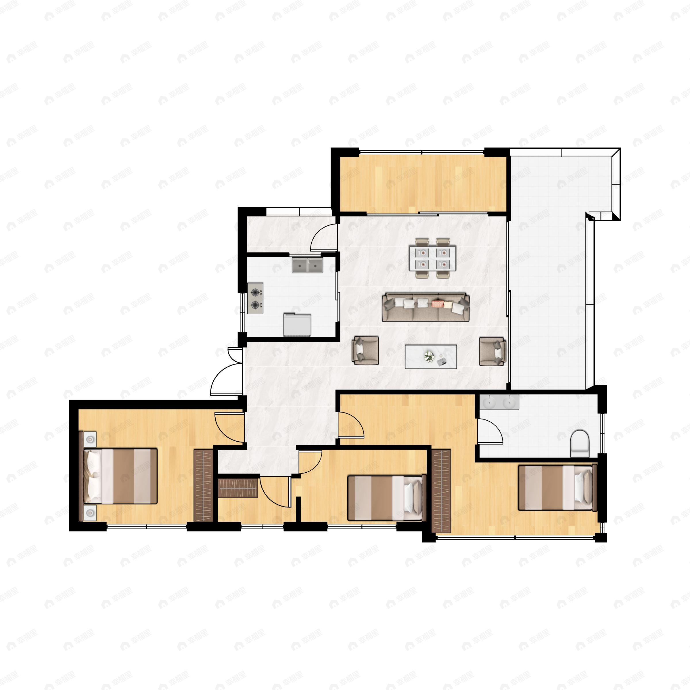 阳光城未来悦4室2厅2卫户型图