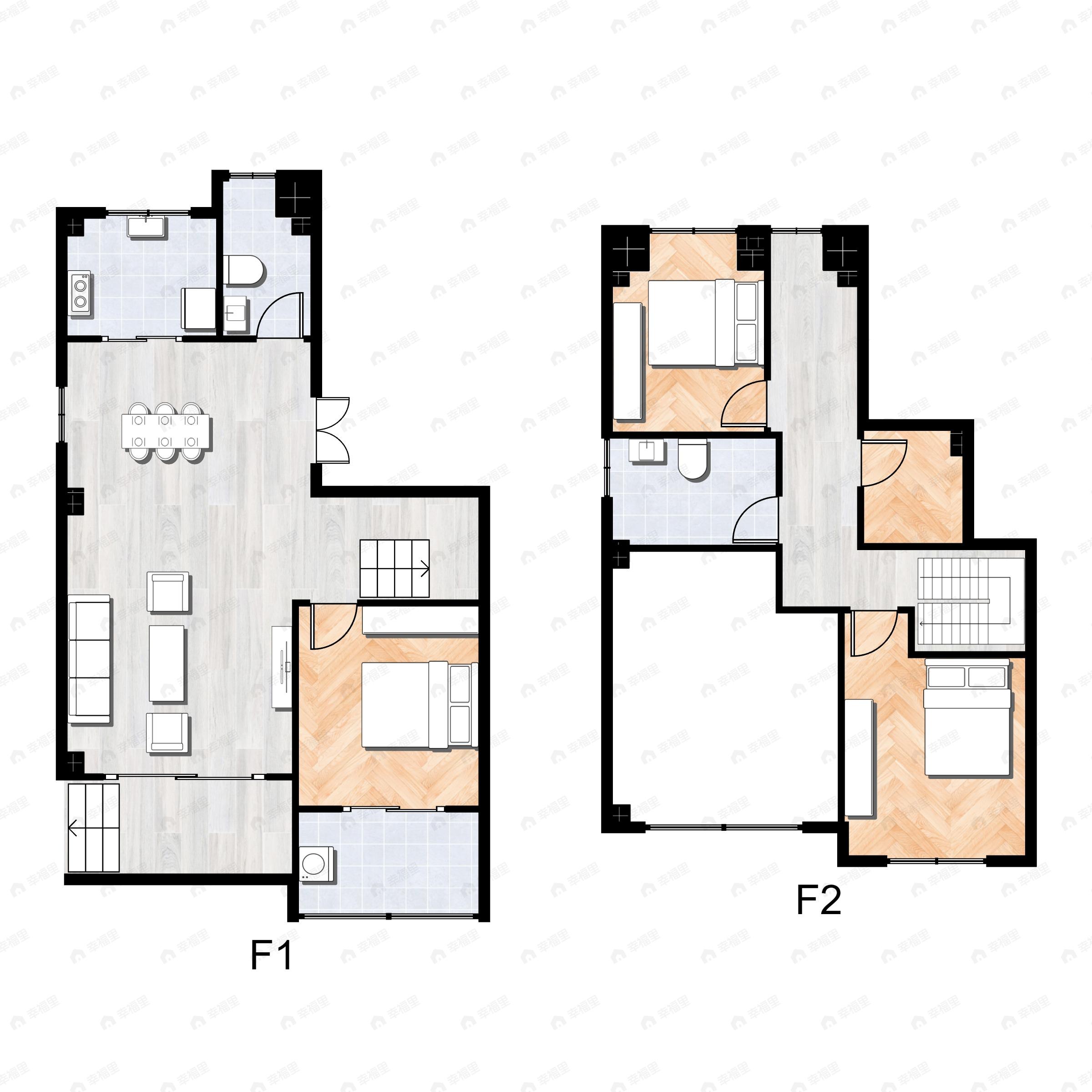 4室2厅2卫建面138平户型图