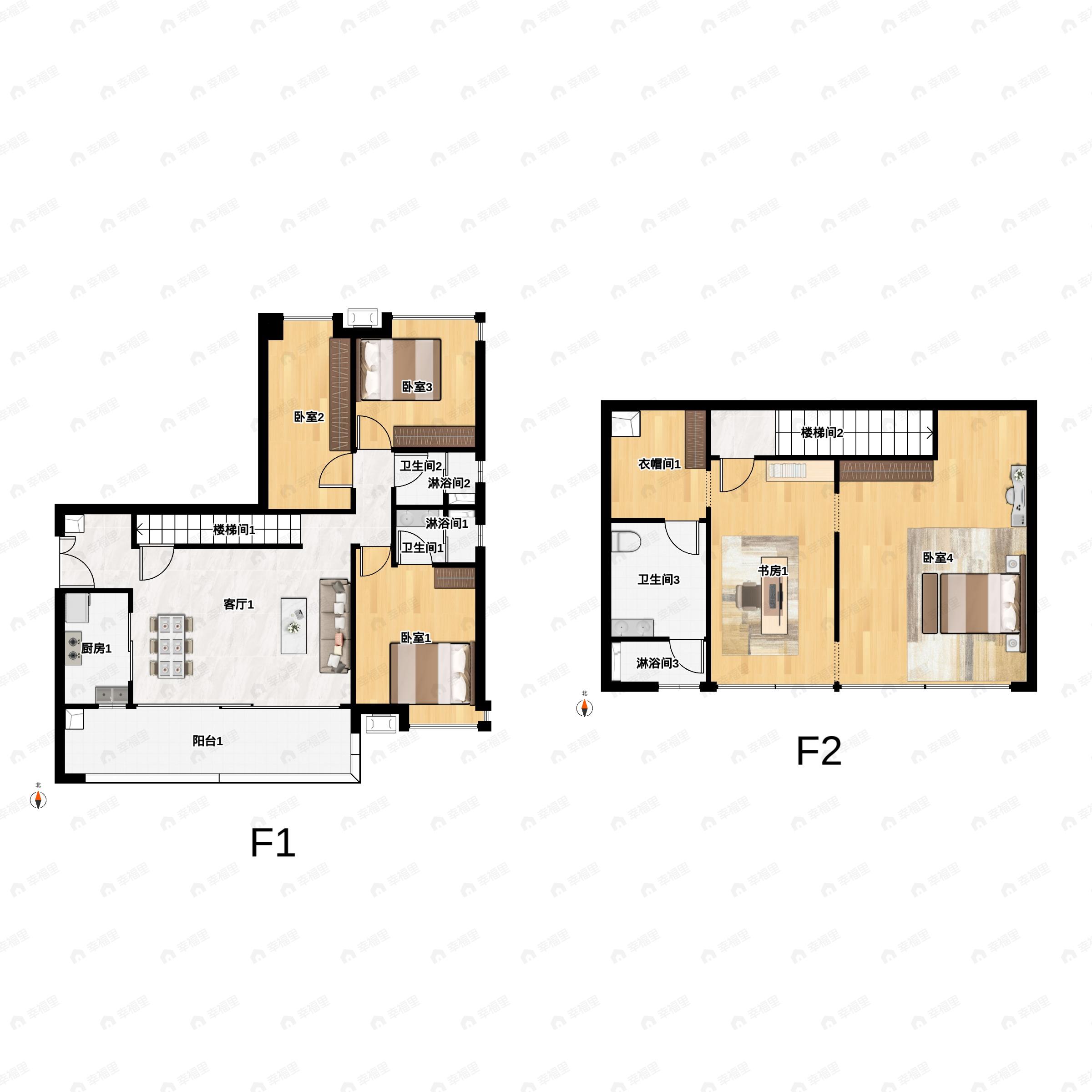 保利堂悦4室2厅3卫户型图