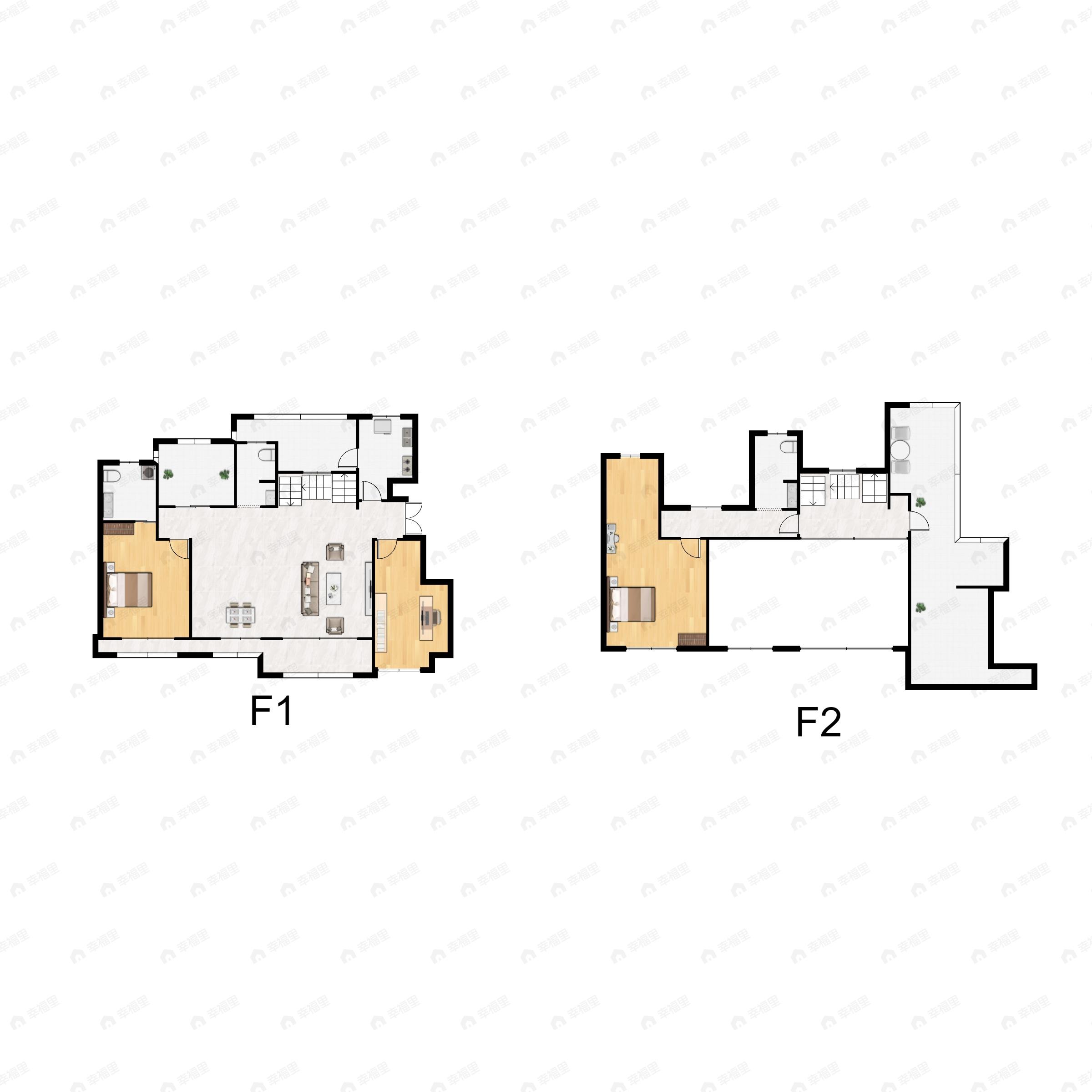 3室2厅3卫建面175平南户型图
