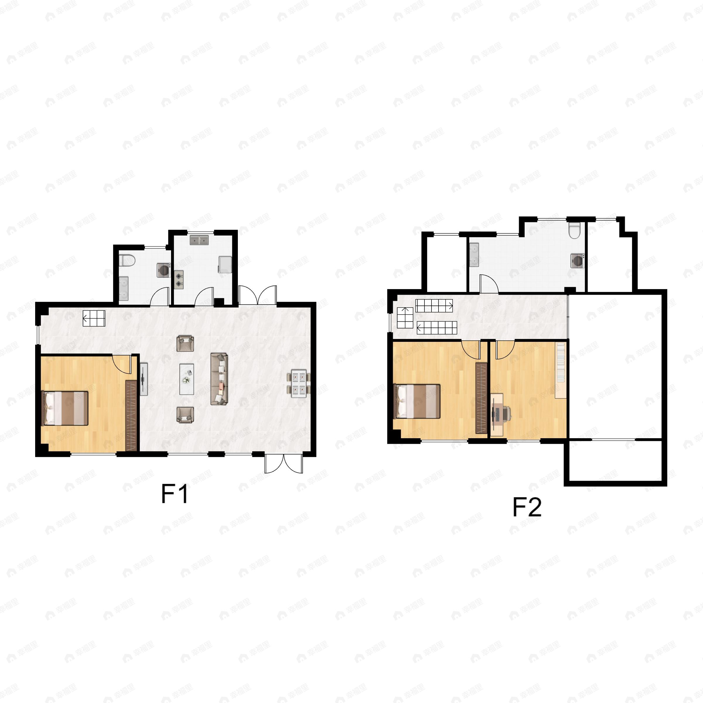 3室2厅2卫建面138平户型图