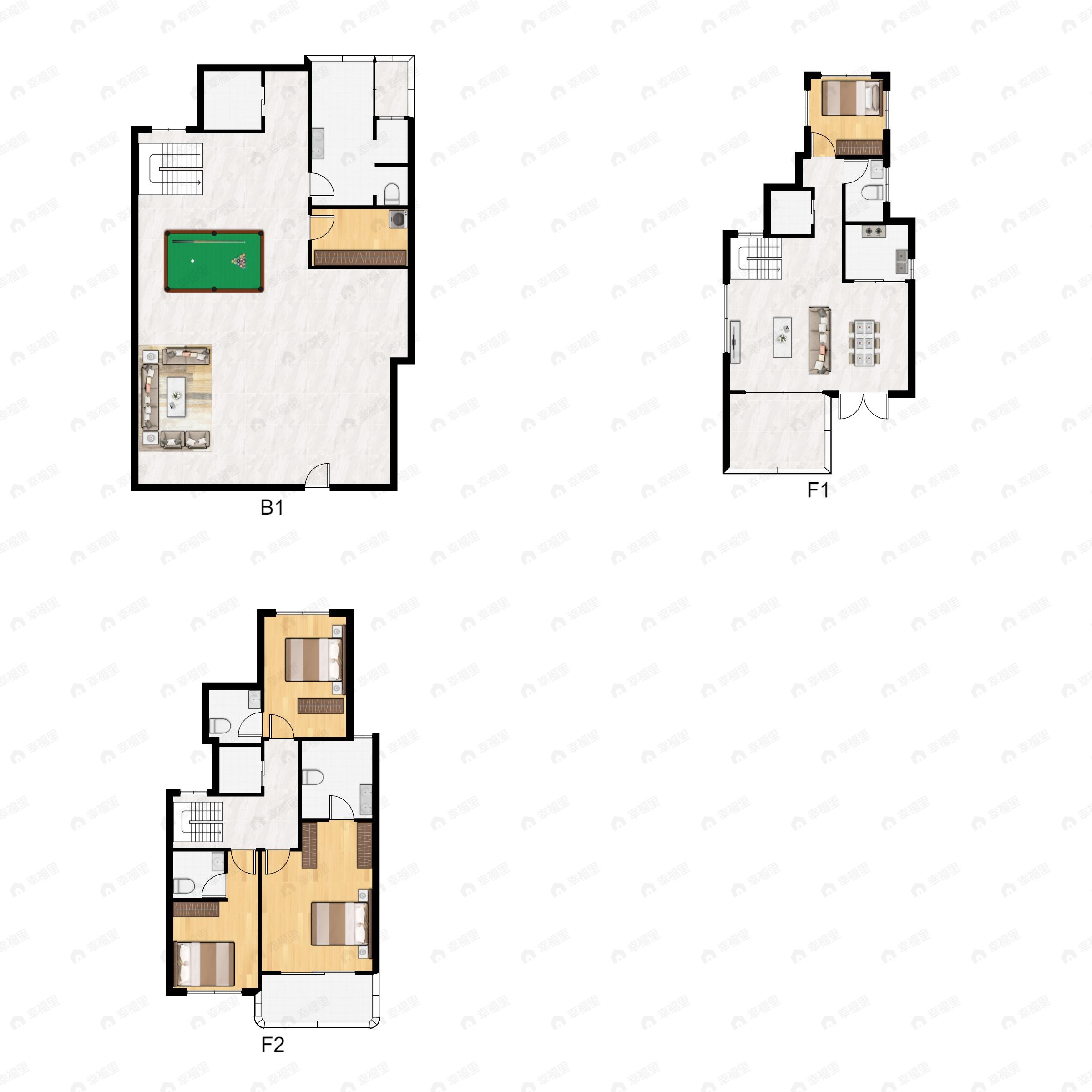4室2厅5卫建面270平户型图
