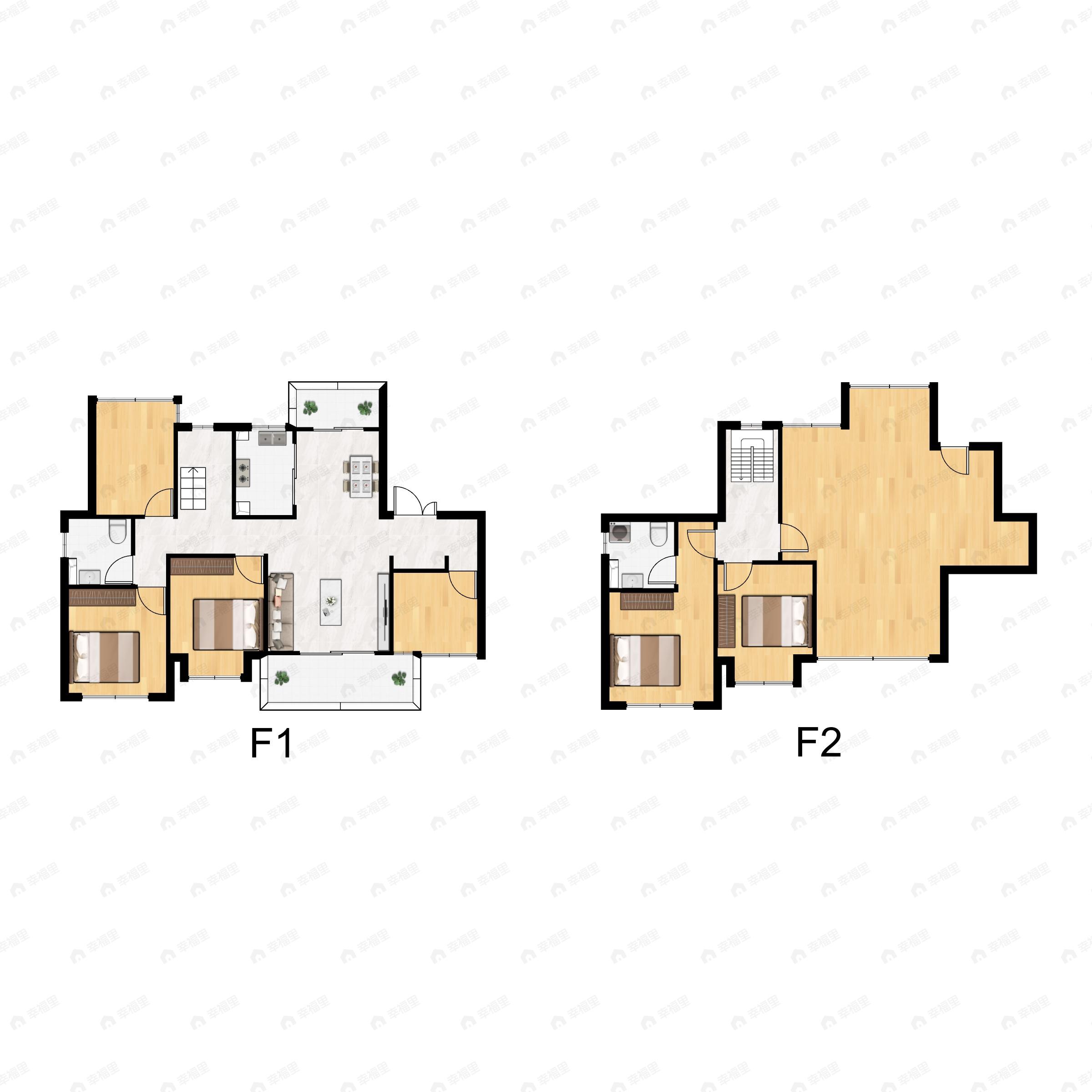 金科中梁美院4室2厅2卫户型图