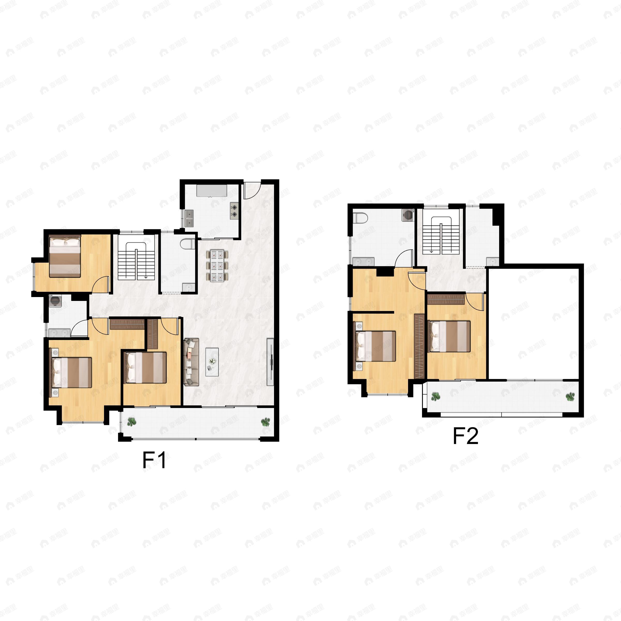 5室2厅4卫建面209平南户型图
