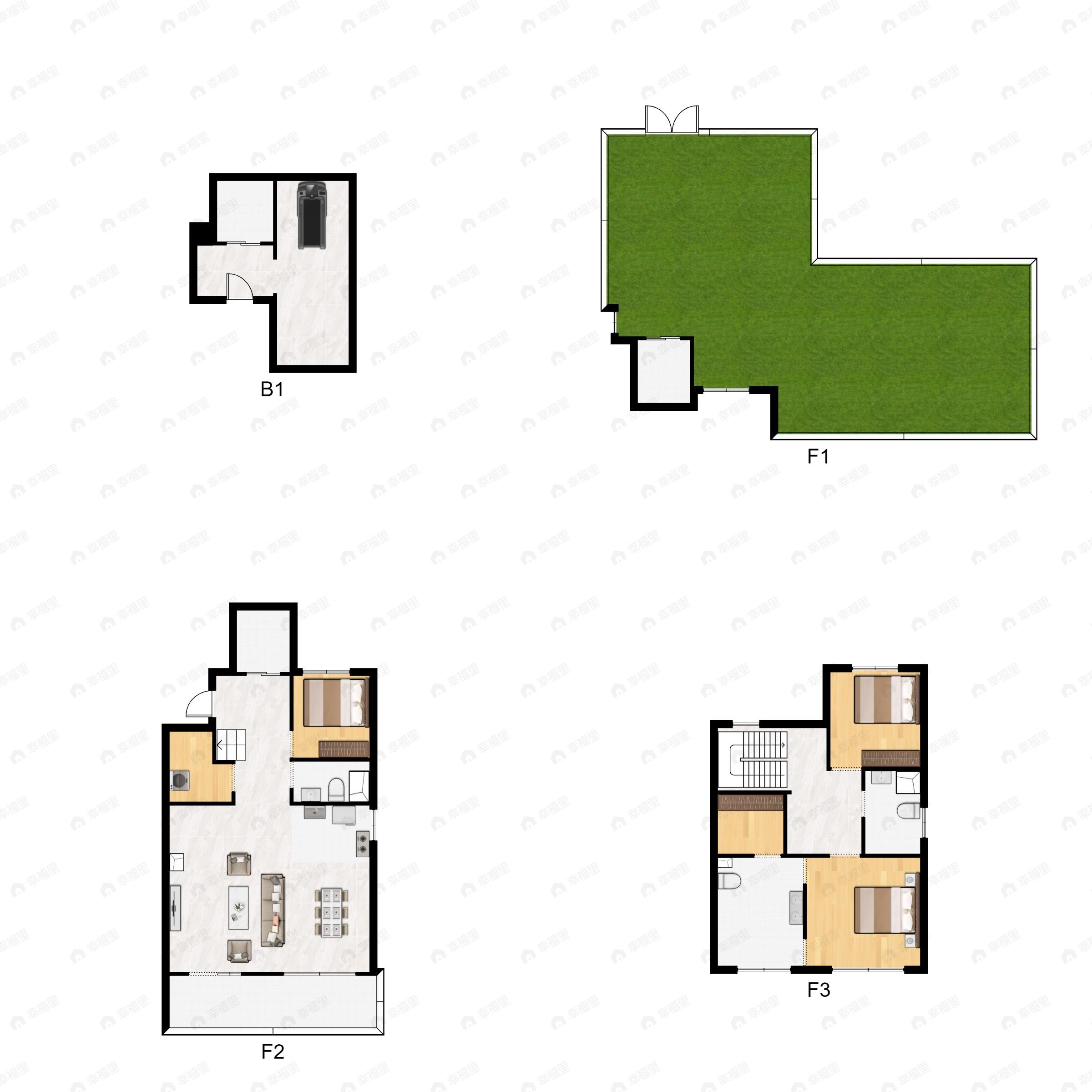 5室2厅3卫建面170平户型图