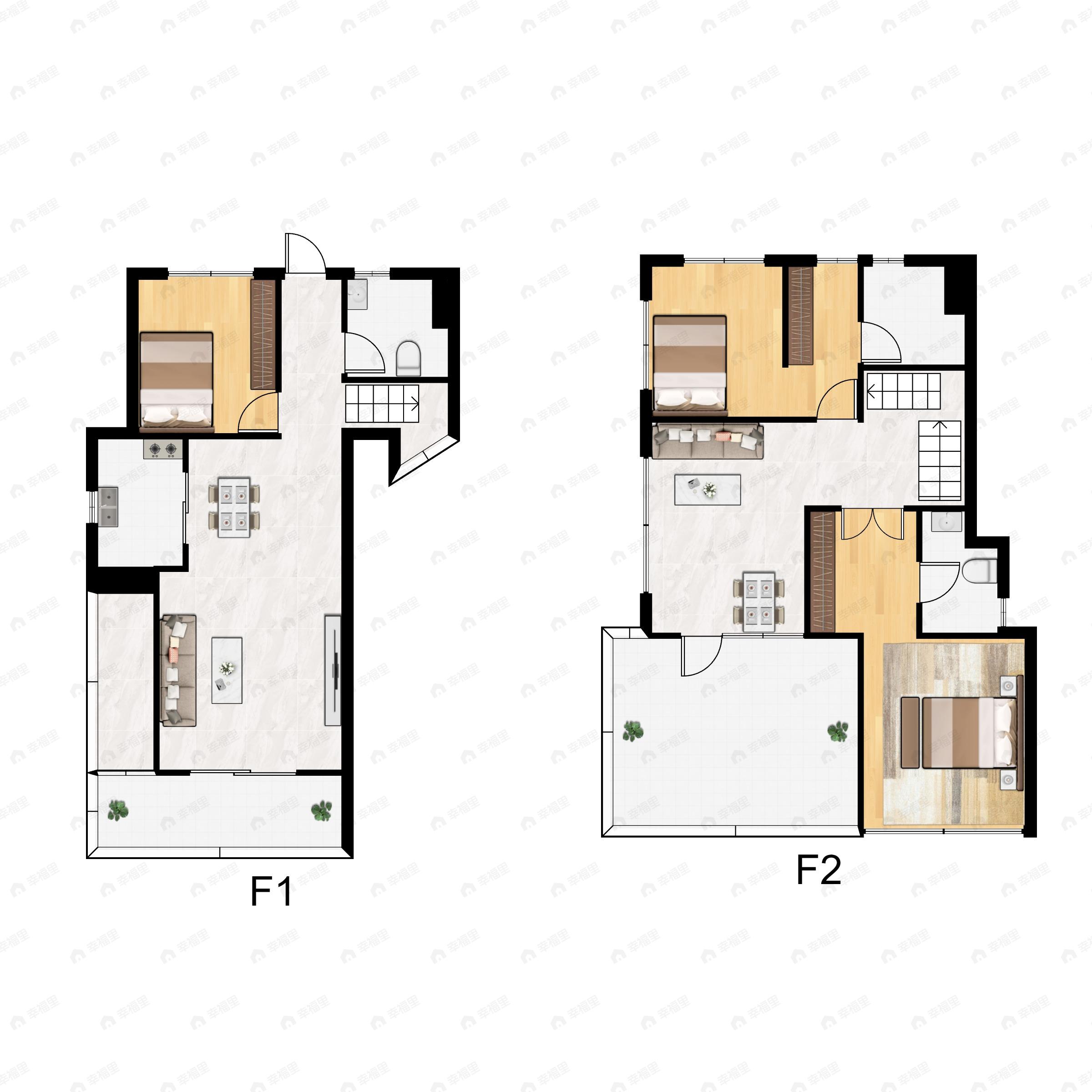 3室3厅3卫建面149平户型图