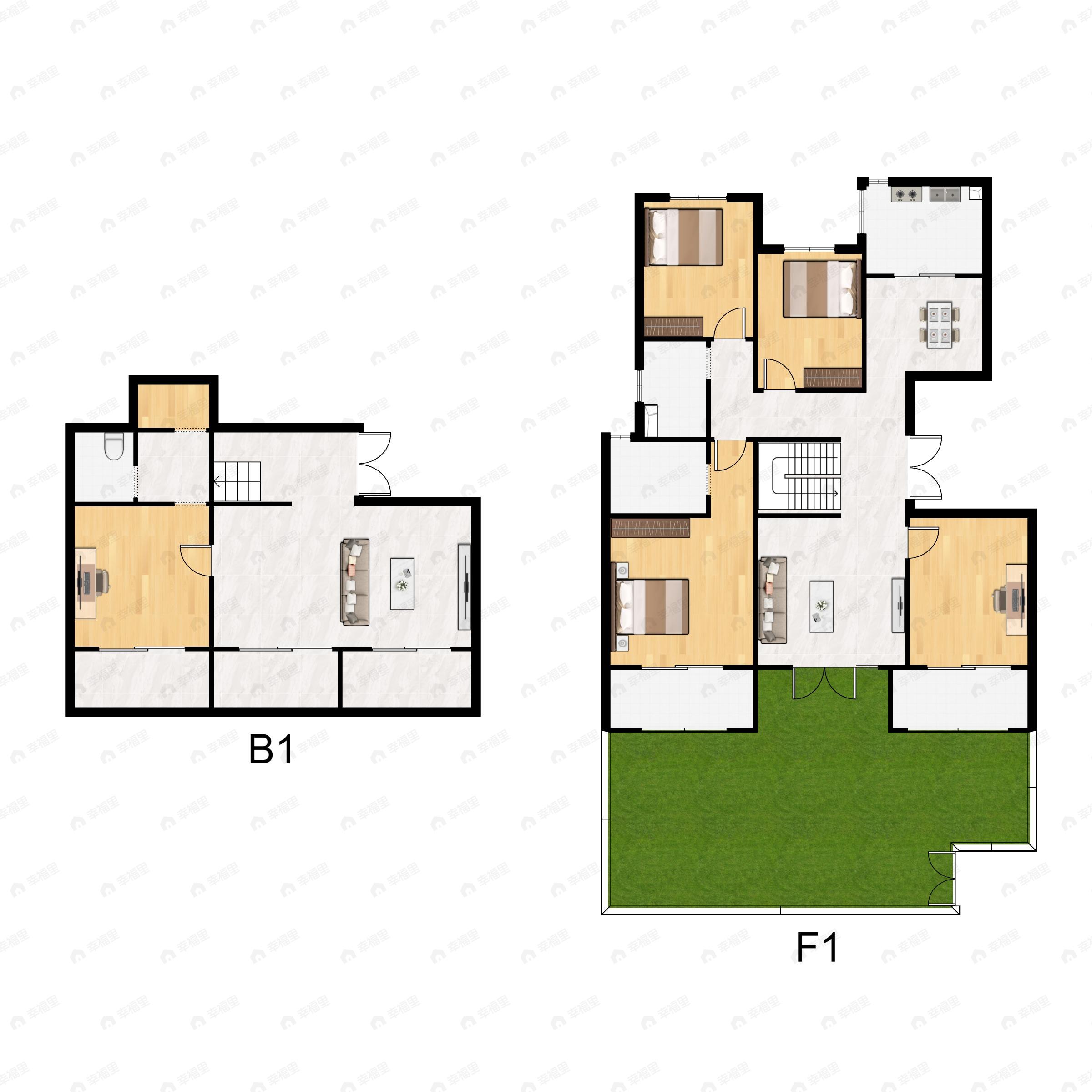 6室2厅3卫建面241平南户型图