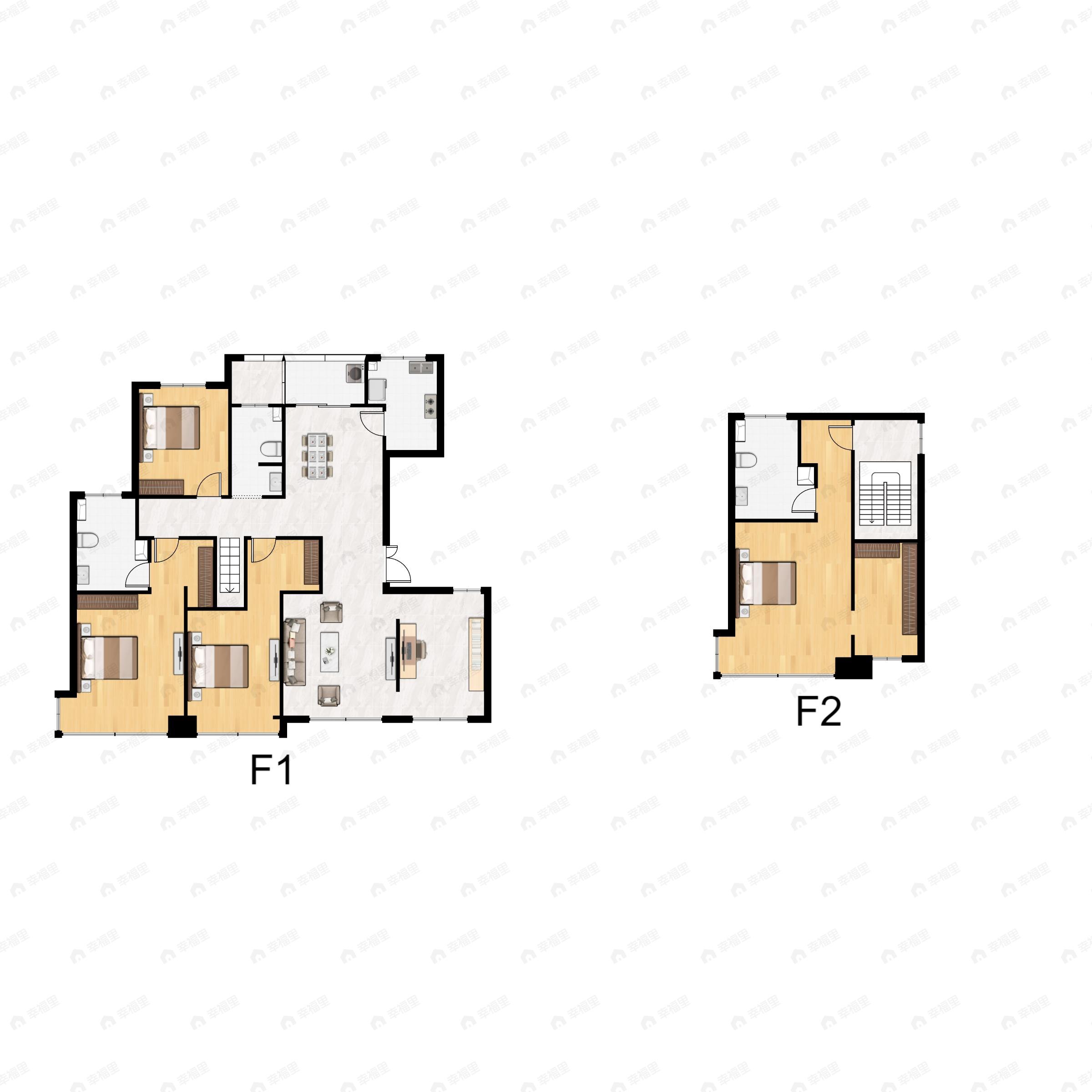 龙记玖玺4室2厅3卫户型图