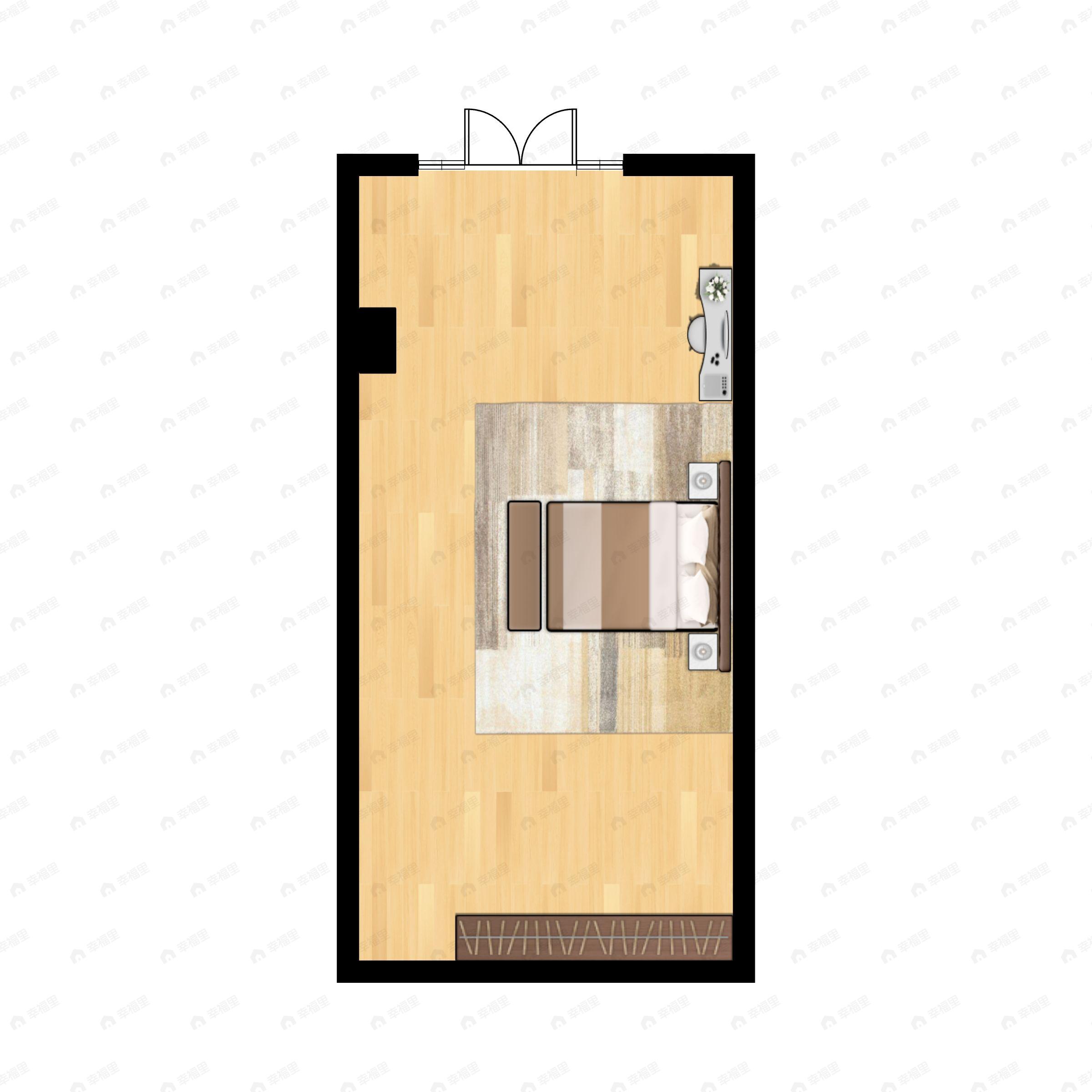龙湖星河学樘府1室1厅户型图