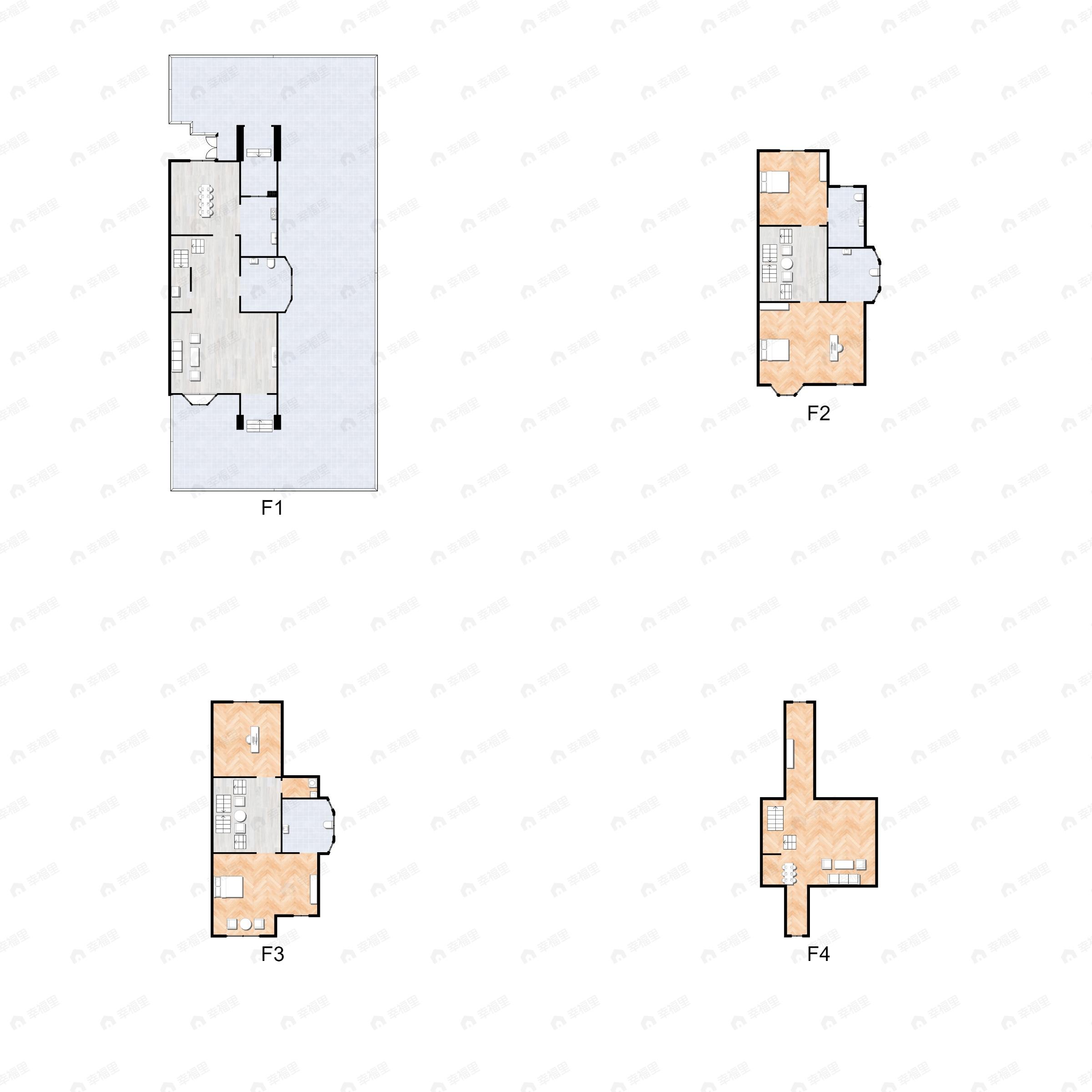 基业世琾4室2厅4卫户型图