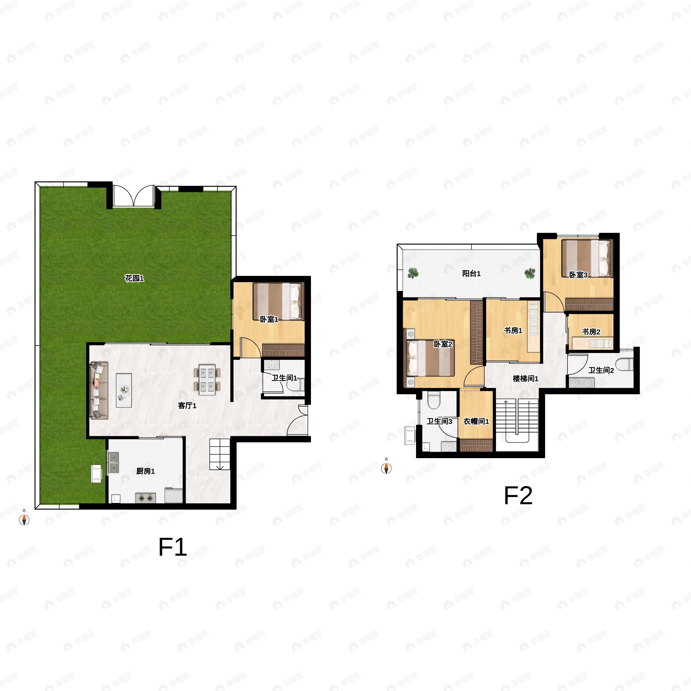 凤翥澜山4室2厅3卫户型图