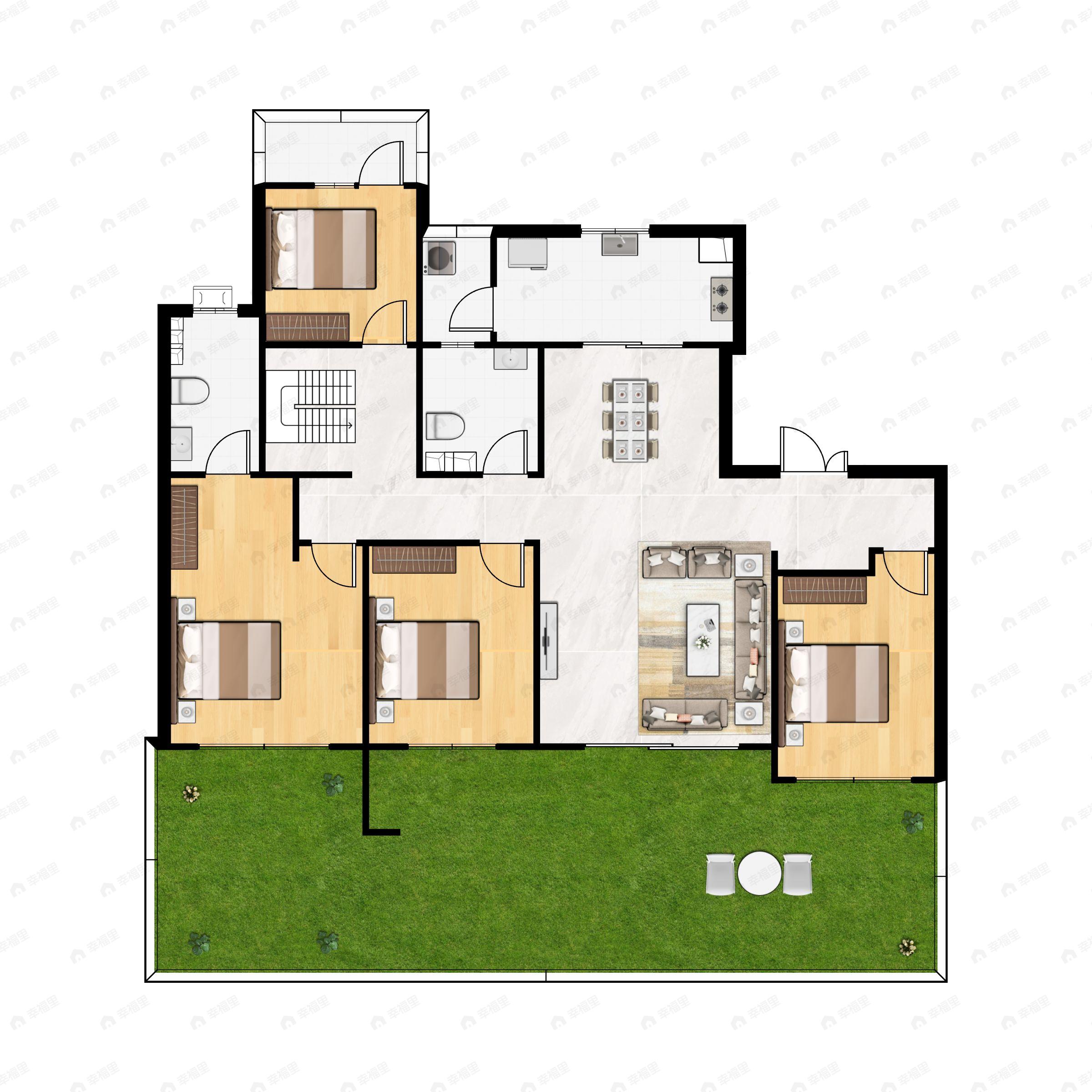 首开龙湖紫云赋4室2厅3卫户型图