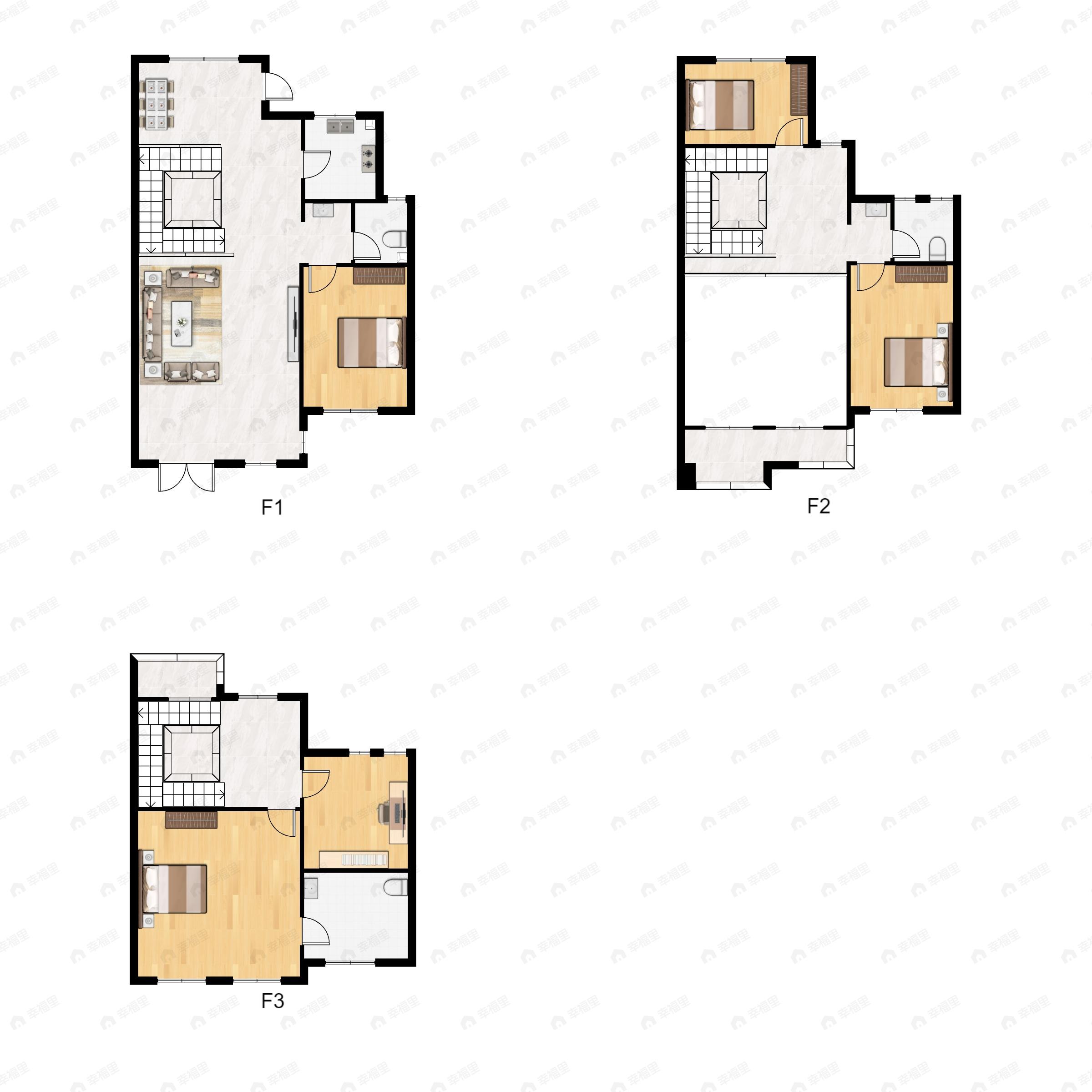 5室2厅3卫建面181平北|南户型图