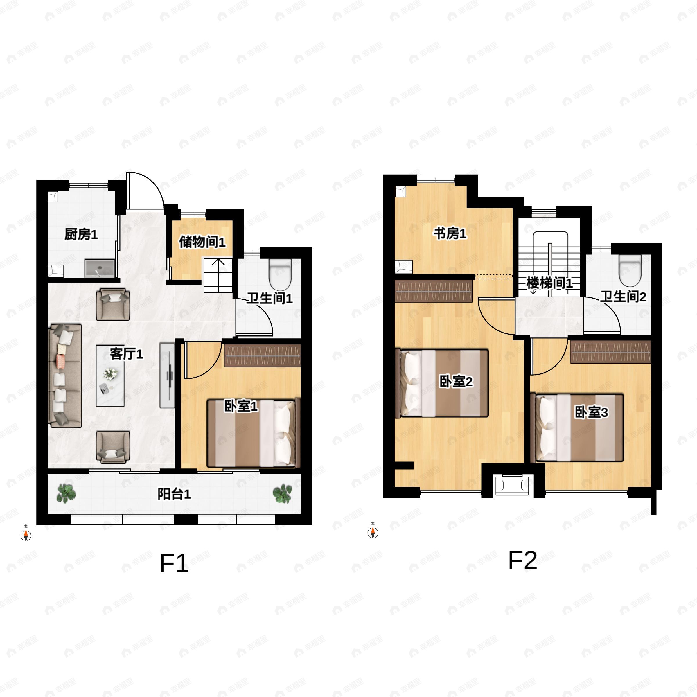 中南熙悦4室2厅2卫户型图